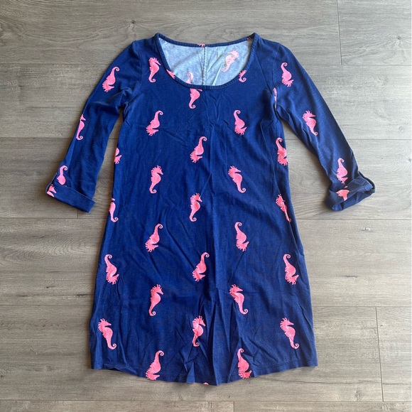 Lilly Pulitzer Dresses & Skirts - Lilly Pulitzer Arielle dress - size XS - Sea Horse Blue Flirty print